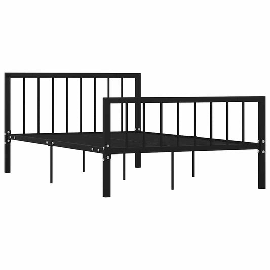 284570 vidaXL Bed Frame without Mattress Black Metal 120x200 cm 284570 vidaXL Bed Frame without Mattress Black Metal 120x200 cm