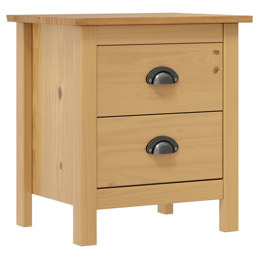Bedside Cabinets Hill 2pcs 46x35x49.5cm Solid Pine Wood Bedside Cabinets Hill 2pcs 46x35x49.5cm Solid Pine Wood