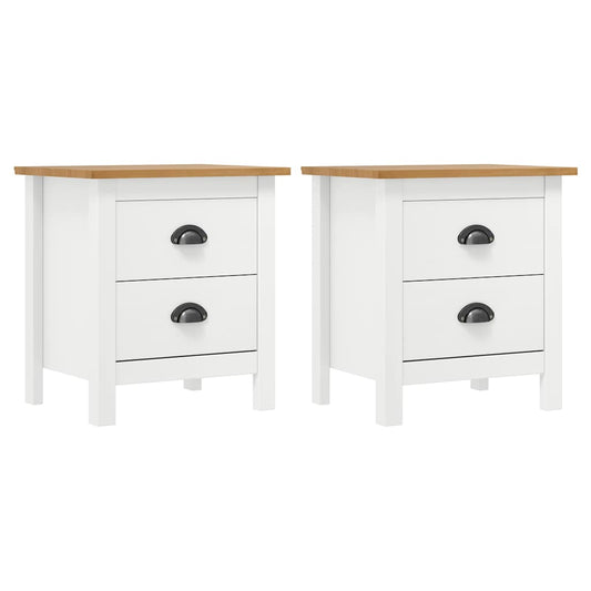 288910 vidaXL Bedside Cabinet "Hill" 2 pcs White 46x35x49,5 cm Solid Pine Wood 288910 vidaXL Bedside Cabinet "Hill" 2 pcs White 46x35x49,5 cm Solid Pine Wood