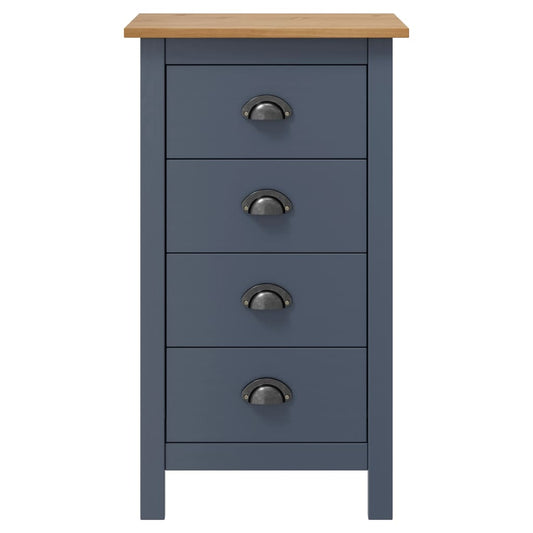 Sideboard Hill Grey 46x35x80 cm Solid Pine Wood Sideboard Hill Grey 46x35x80 cm Solid Pine Wood