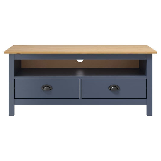 TV Cabinet Hill Grey 110x40x47 cm Solid Pine Wood TV Cabinet Hill Grey 110x40x47 cm Solid Pine Wood