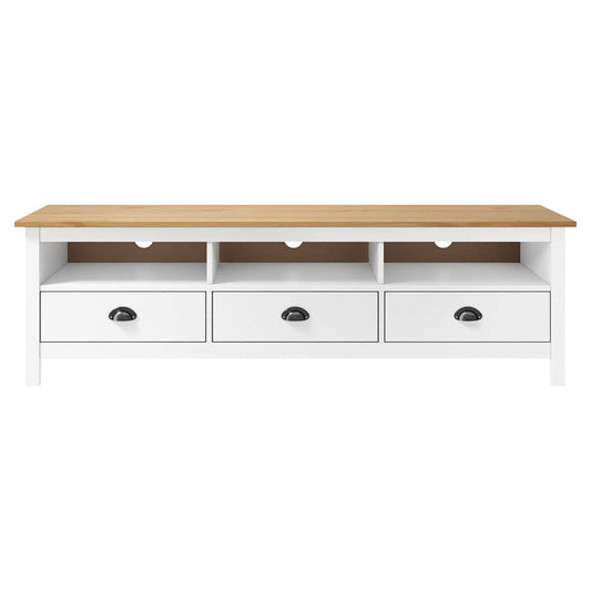 288930 vidaXL TV Cabinet "Hill" White 158x40x47 cm Solid Pine Wood 288930 vidaXL TV Cabinet "Hill" White 158x40x47 cm Solid Pine Wood