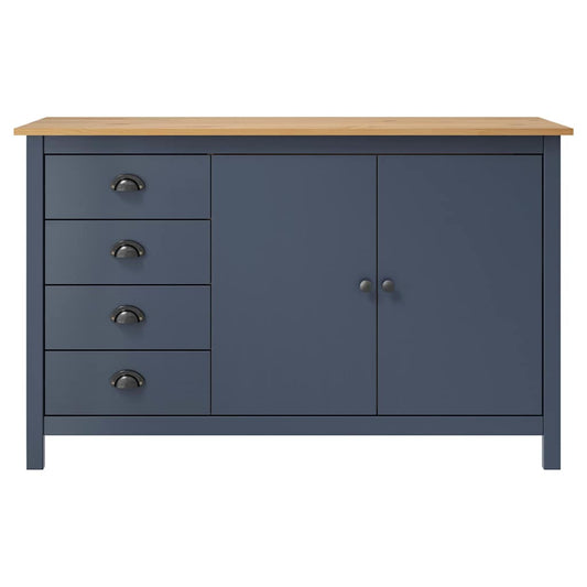 288933 vidaXL Sideboard "Hill" Grey 130x40x80 cm Solid Pine Wood 288933 vidaXL Sideboard "Hill" Grey 130x40x80 cm Solid Pine Wood