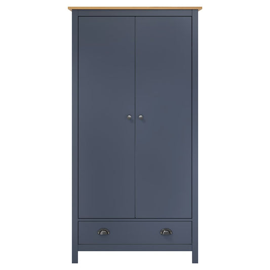 2-Door Wardrobe Hill Grey 89x50x170 cm Solid Pine Wood 2-Door Wardrobe Hill Grey 89x50x170 cm Solid Pine Wood