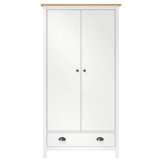 288950 vidaXL 2-Door Wardrobe "Hill" White 89x50x170 cm Solid Pine Wood 288950 vidaXL 2-Door Wardrobe "Hill" White 89x50x170 cm Solid Pine Wood