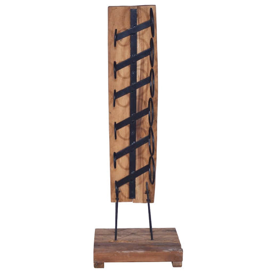 Wine Rack for 6 Bottles 35x35x100 cm Solid Teak Wood Wine Rack for 6 Bottles 35x35x100 cm Solid Teak Wood