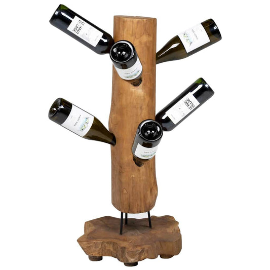 Wine Rack for 8 Bottles 40x30x80 cm Solid Teak Wood Wine Rack for 8 Bottles 40x30x80 cm Solid Teak Wood