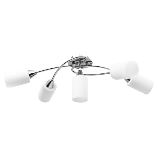 Ceiling Lamp with Ceramic Shades for 5 E14 Bulbs White Cone Ceiling Lamp with Ceramic Shades for 5 E14 Bulbs White Cone