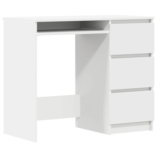 801373 vidaXL Desk White 90x45x76 cm Engineered Wood 801373 vidaXL Desk White 90x45x76 cm Engineered Wood
