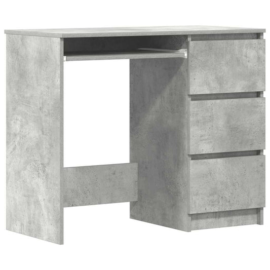 Desk Concrete Grey 90x45x76 cm Engineered Wood Desk Concrete Grey 90x45x76 cm Engineered Wood