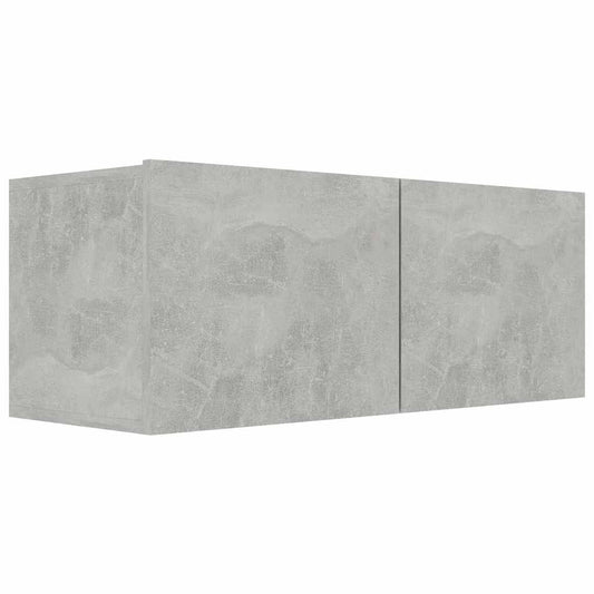 TV Cabinet Concrete Grey 80x30x30 cm Engineered Wood TV Cabinet Concrete Grey 80x30x30 cm Engineered Wood