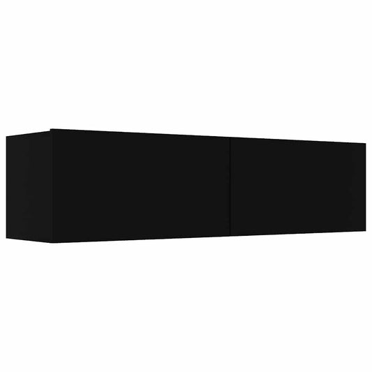 801491 vidaXL TV Cabinet Black 120x30x30 cm Engineered Wood 801491 vidaXL TV Cabinet Black 120x30x30 cm Engineered Wood