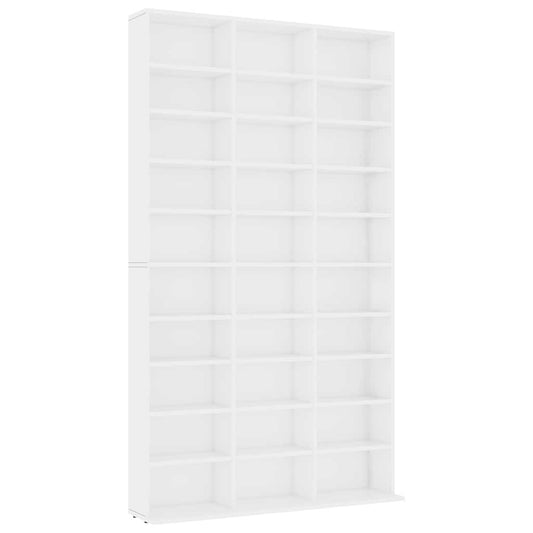 801778 vidaXL CD Cabinet White 102x23x177,5 cm Engineered Wood 801778 vidaXL CD Cabinet White 102x23x177,5 cm Engineered Wood