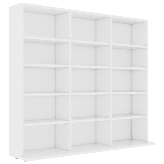 801787 vidaXL CD Cabinet White 100x23x89,5 cm Engineered Wood 801787 vidaXL CD Cabinet White 100x23x89,5 cm Engineered Wood