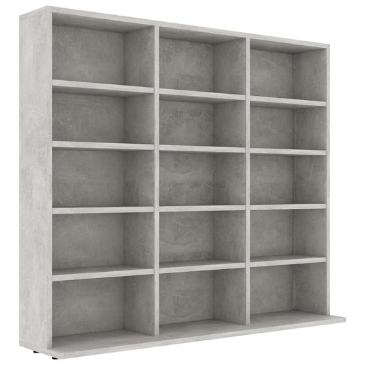 801791 vidaXL CD Cabinet Concrete Grey 100x23x89,5 cm Engineered Wood 801791 vidaXL CD Cabinet Concrete Grey 100x23x89,5 cm Engineered Wood