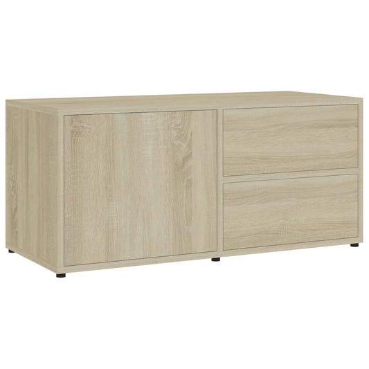 TV Cabinet Sonoma Oak 80x34x36 cm Engineered Wood TV Cabinet Sonoma Oak 80x34x36 cm Engineered Wood