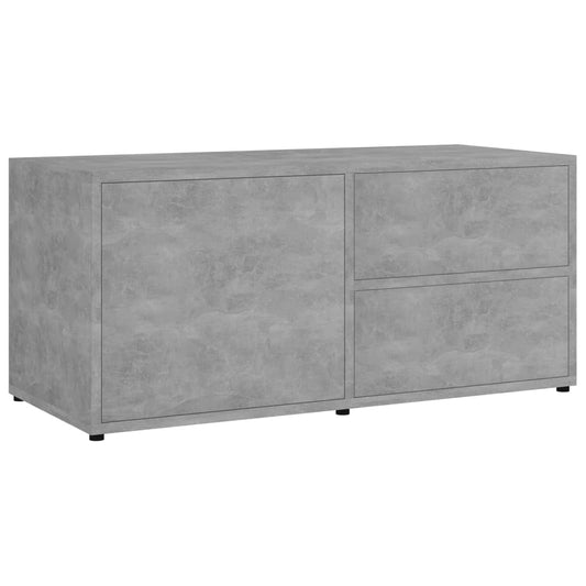 TV Cabinet Concrete Grey 80x34x36 cm Engineered Wood TV Cabinet Concrete Grey 80x34x36 cm Engineered Wood