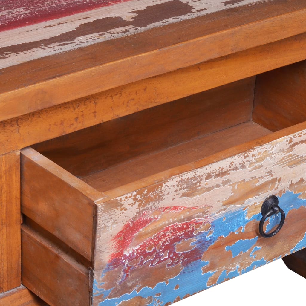 289059 vidaXL TV Cabinet 110x35x40 cm Reclaimed Teak Wood