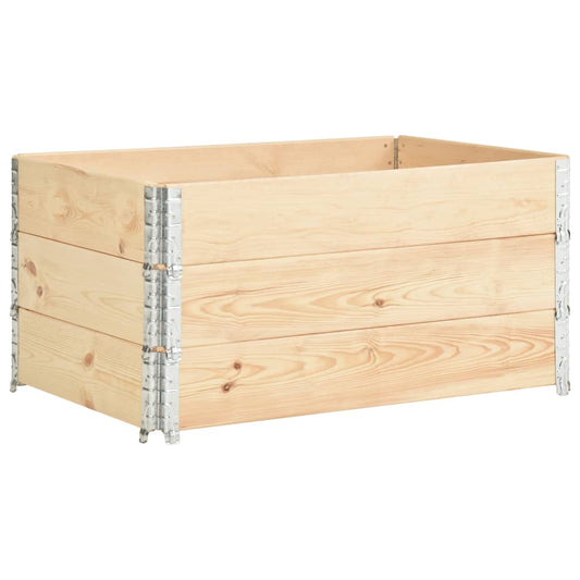 Pallet Collars 3 pcs 80x120 cm Solid Pine Wood Pallet Collars 3 pcs 80x120 cm Solid Pine Wood