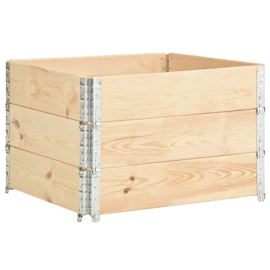 Pallet Collars 3 pcs 100x100 cm Solid Pine Wood Pallet Collars 3 pcs 100x100 cm Solid Pine Wood
