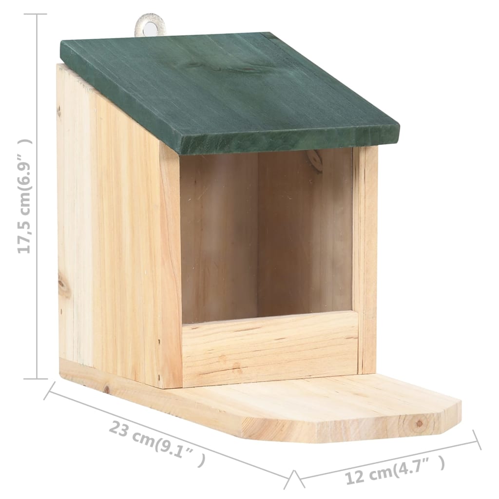 Squirrel House | Natural Wood | Firwood, PVC | Medium | Tiltable