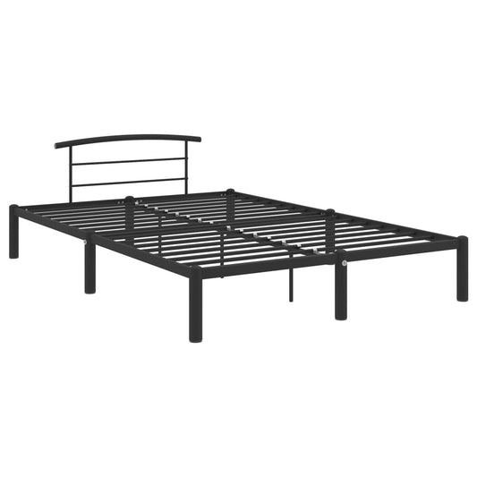 284659 vidaXL Bed Frame without Mattress Black Metal 140x200 cm 284659 vidaXL Bed Frame without Mattress Black Metal 140x200 cm