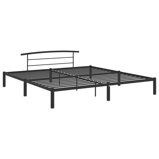 284661 vidaXL Bed Frame without Mattress Black Metal 180x200 cm Super King 284661 vidaXL Bed Frame without Mattress Black Metal 180x200 cm Super King