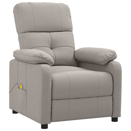 Massage Chair Taupe Fabric Massage Chair Taupe Fabric