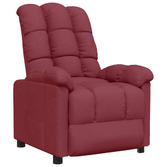 Recliner Chair Wine Red Fabric Recliner Chair Wine Red Fabric