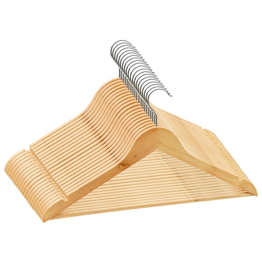 20 pcs Clothes Hanger Set Non-slip Hardwood 20 pcs Clothes Hanger Set Non-slip Hardwood