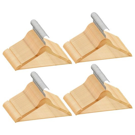 100 pcs Clothes Hanger Set Non-slip Hardwood 100 pcs Clothes Hanger Set Non-slip Hardwood