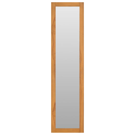 Wall Mirror with Shelves 30x30x120 cm Solid Teak Wood Wall Mirror with Shelves 30x30x120 cm Solid Teak Wood