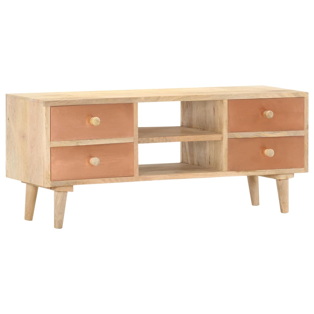 287874 vidaXL TV Cabinet 110x30x45 cm Solid Mango Wood
