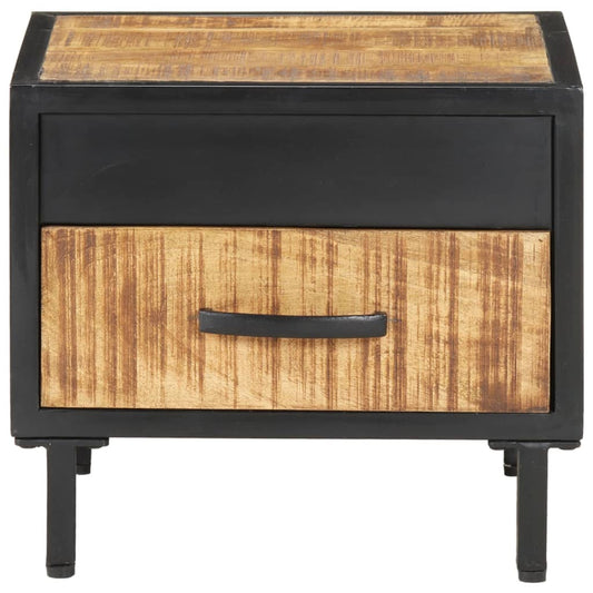 Bedside Cabinet 40x40x35 cm Rough Mango Wood Bedside Cabinet 40x40x35 cm Rough Mango Wood