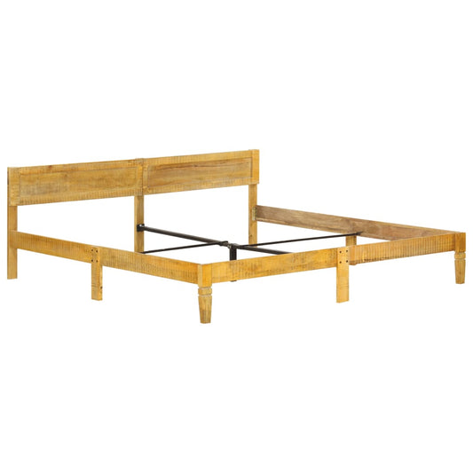 Bed Frame | Natural Mango Wood | Solid Mango Wood | 200 cm | Durable Bed Frame | Natural Mango Wood | Solid Mango Wood | 200 cm | Durable