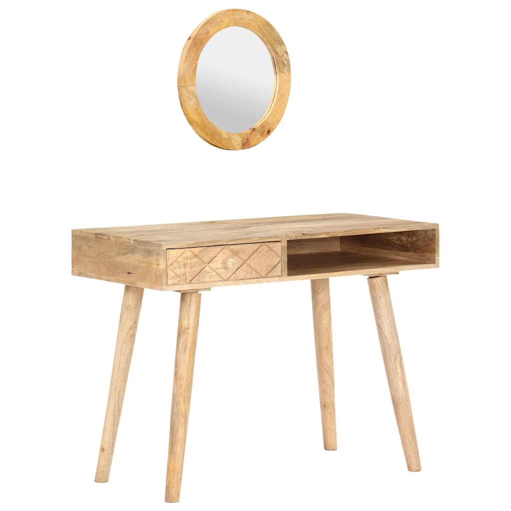 289636 vidaXL Dressing Table 100x50x76 cm Solid Mango Wood