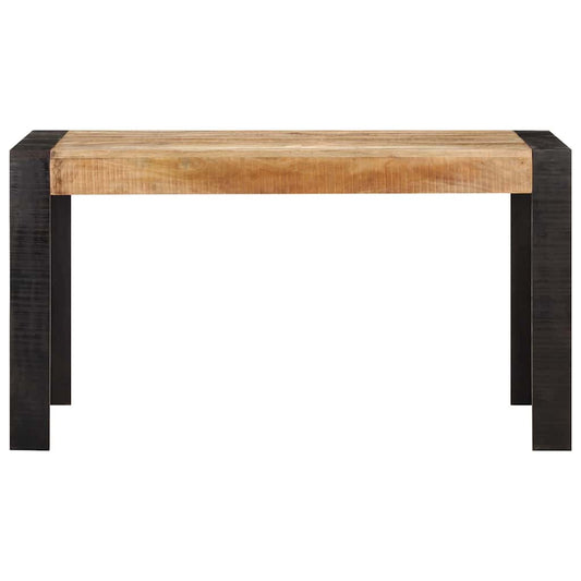 289654 vidaXL Dining Table 140x70x76 cm Solid Rough Mango Wood 289654 vidaXL Dining Table 140x70x76 cm Solid Rough Mango Wood
