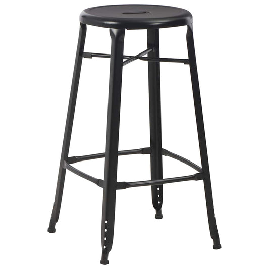 Bar Stools 4 pcs Black Steel Bar Stools 4 pcs Black Steel