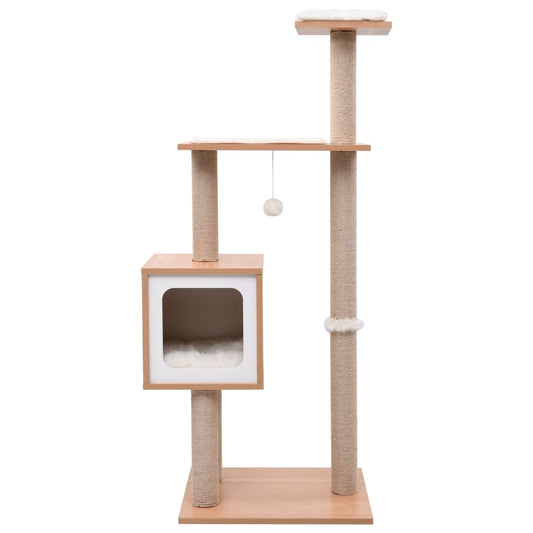 Cat Tree with Sisal Scratching Mat 123 cm Cat Tree with Sisal Scratching Mat 123 cm