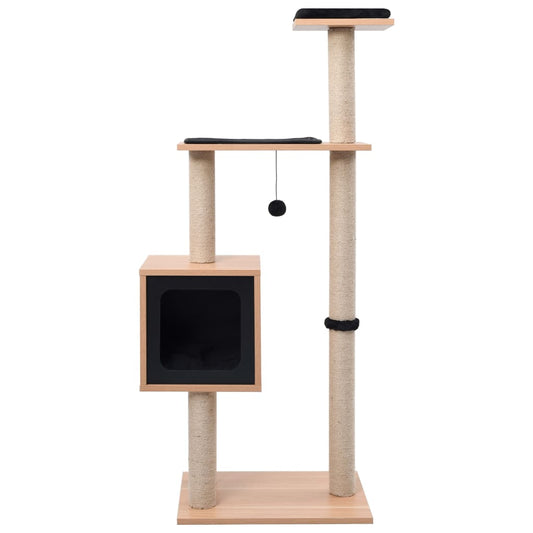 Cat Tree with Sisal Scratching Mat 123 cm Cat Tree with Sisal Scratching Mat 123 cm