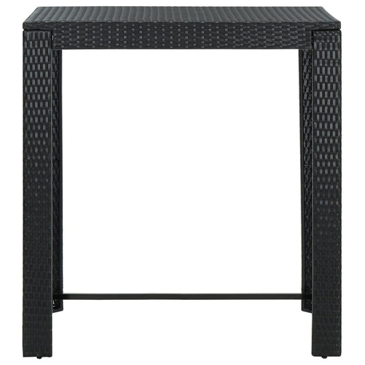 Garden Bar Table Black 100x60.5x110.5 cm Poly Rattan Garden Bar Table Black 100x60.5x110.5 cm Poly Rattan