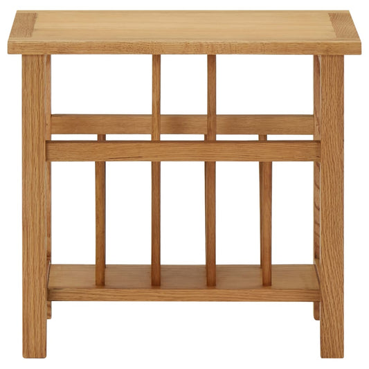 Magazine Table 45x27x42 cm Solid Oak Wood Magazine Table 45x27x42 cm Solid Oak Wood