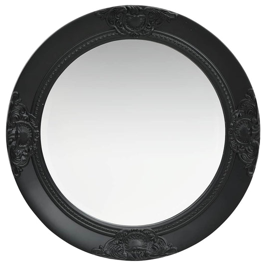 Wall Mirror Baroque Style 50 cm Black Wall Mirror Baroque Style 50 cm Black