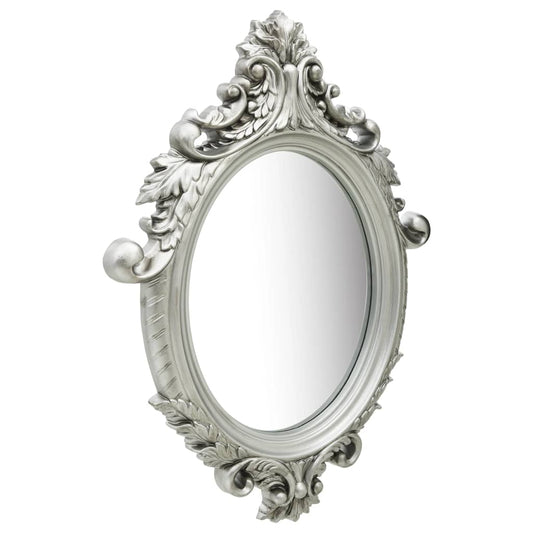 Wall Mirror Castle Style 56x76 cm Silver Wall Mirror Castle Style 56x76 cm Silver