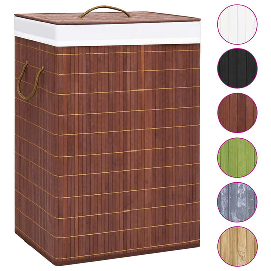 Bamboo Laundry Basket Brown 72 L Bamboo Laundry Basket Brown 72 L