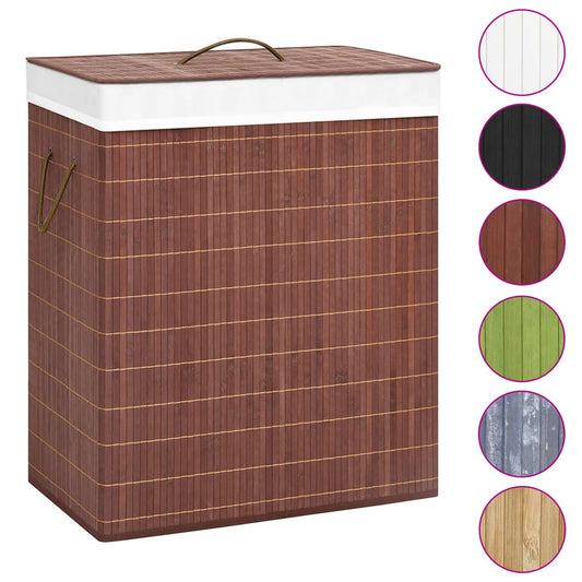 Bamboo Laundry Basket Brown 100 L Bamboo Laundry Basket Brown 100 L