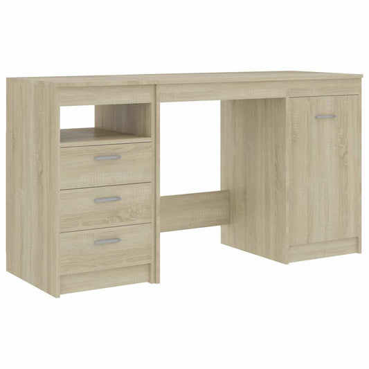 Desk Sonoma Oak 140x50x76 cm Engineered Wood Desk Sonoma Oak 140x50x76 cm Engineered Wood
