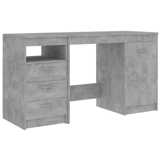 Desk Concrete Grey 140x50x76 cm Engineered Wood Desk Concrete Grey 140x50x76 cm Engineered Wood