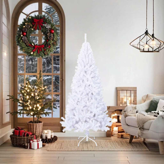 Artificial Christmas Tree with Thick Branches White 180 cm PVC Artificial Christmas Tree with Thick Branches White 180 cm PVC