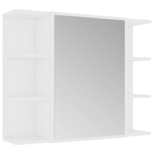 Bathroom Mirror Cabinet White 80x20.5x64 cm Engineered Wood Bathroom Mirror Cabinet White 80x20.5x64 cm Engineered Wood